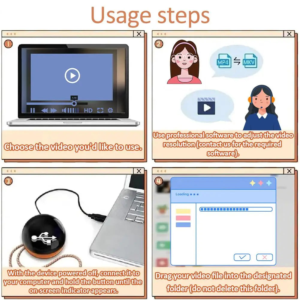 Memora – Personalized Crystal Ball Display for Photos & Videos